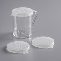 10 oz. Polycarbonate Dredge / Measuring Cup with 3 Snap-On Lids