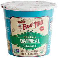 Bob's Red Mill Classic Gluten-Free Organic Single Serving Oatmeal Cup - 12/Case