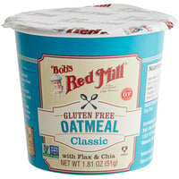 Bob's Red Mill Classic Gluten-Free Single Serving Oatmeal Cup - 12/Case