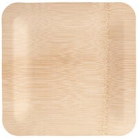 Bamboo by EcoChoice 10 inch Compostable Bamboo Square Plate - 100/Pack