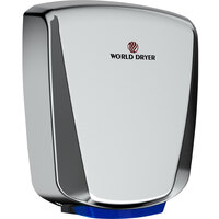 World Dryer Q-972A2 VERDEdri Polished Stainless Steel Automatic Hand Dryer - 110-120/208/220-277V, 950W