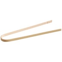 Bamboo by EcoChoice 7 7/8" Compostable Bamboo Tongs - 25/Pack