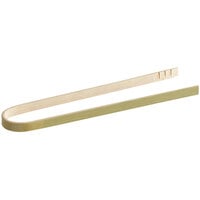 Bamboo by EcoChoice 6 inch Compostable Bamboo Tongs - 100/Pack
