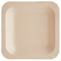 TreeVive by EcoChoice 4 1/2" Compostable Wooden Square Plate - 150/Pack