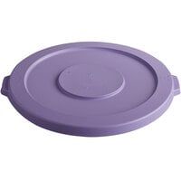 Baker's Mark 32 Gallon / 510 Cup Purple Allergen-Safe Round Ingredient Bin Lid