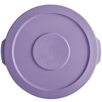 Baker's Lane 10 Gallon / 160 Cup Purple Allergen-Safe Round Ingredient Bin Lid