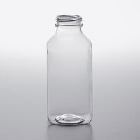 12 oz. Customizable Milkman Square PET Clear Juice Bottle - 160/Bag