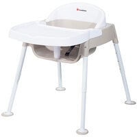 Foundations 4600247 Secure Sitter Premier 7"-13" White / Tan Height Adjustable Feeding Chair with Non-Slip Feet