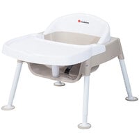 Foundations 4600247 Secure Sitter Premier 7 inch-13 inch White / Tan Height Adjustable Feeding Chair with Non-Slip Feet