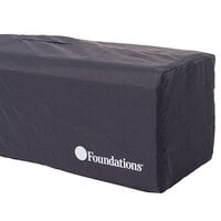 Foundations 1456217 Celebrity 24 inch x 36 inch Graphite Playard with SnugFresh Washable Cover, 3/4 inch Mattress, and Carry Bag