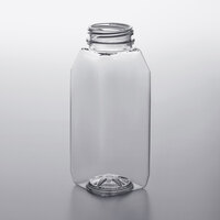 8 oz. Tall Square PET Clear Juice Bottle - 228/Bag