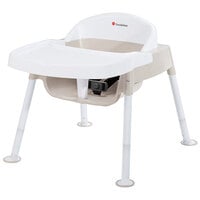 Foundations 4630247 Secure Sitter Premier 7"-13" White / Tan Height Adjustable Feeding Chair with Non-Slip Feet Set - 3/Pack
