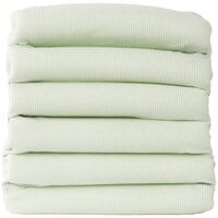 Foundations CB-00-MT-06 ThermaSoft 30 inch x 40 inch Mint 100% Cotton Baby Blanket - 6/Pack