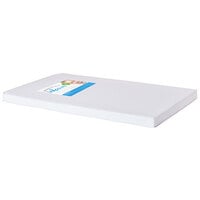 Foundations 6442012 InfaPure 38 inch x 24 inch x 2 inch Compact White Nylon-Reinforced Vinyl Mattress with Foam Interior for 12 Series Compact Cribs