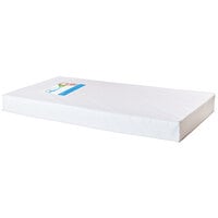 Foundations 6425012 InfaPure 52 inch x 8 inch x 5 inch Full Size White Nylon-Reinforced Vinyl Mattress with Foam Interior for 13 Series Full Size Cribs