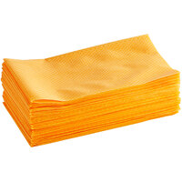 Lavex Janitorial 24 inch x 24 inch Orange Medium-Duty Treated Dusting Cloth - 100/Case