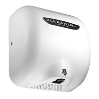 Excel XL-W-ECO-H-1.1N 208/277 XLERATOReco® White Epoxy Cover Energy Efficient No Heat Hand Dryer with HEPA Filter - 208/277V, 500W