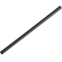 Choice 7 3/4 inch Giant Black Unwrapped Straw - 300/Box