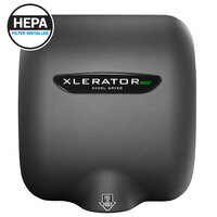 Excel XL-GR-ECO-H-1.1N 208/277 XLERATOReco® Graphite Textured Cover Energy Efficient No Heat Hand Dryer with HEPA Filter - 208/277V, 500W