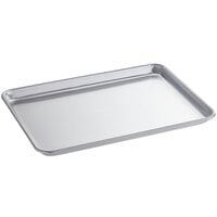 Baker's Mark Heavy-Duty Half Size 16 Gauge 13" x 18" Wire in Rim Aluminum Bun / Sheet Pan