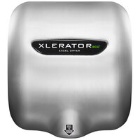 Excel XL-SB-ECO-H-1.1N 110/120 XLERATOReco® Stainless Steel Cover Energy Efficient No Heat Hand Dryer with HEPA Filter - 110/120V, 500W