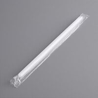 Choice 7 3/4 inch Giant Translucent Wrapped Straw - 7500/Case