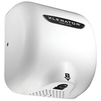 Excel XL-W-H-1.1N 208/277 XLERATOR® White Epoxy Cover High Speed Hand Dryer with HEPA Filter - 208/277V, 1500W