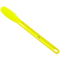 Choice 11 1/2" Smooth Polypropylene Sandwich Spreader with Neon Yellow Handle