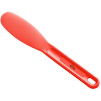Choice 7 3/4" Smooth Polypropylene Sandwich Spreader with Red Handle