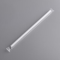 Choice 10" Giant White Wrapped Straw   - 2000/Case