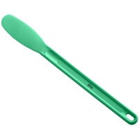 Choice 11 1/2" Smooth Polypropylene Sandwich Spreader with Green Handle