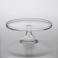 Acopa 10 5/8 inch x 4 11/16 inch Clear Glass Cake Stand