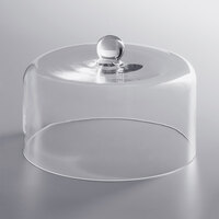 Acopa 9 1/2 inch x 7 inch Clear Glass Round Cake Cover
