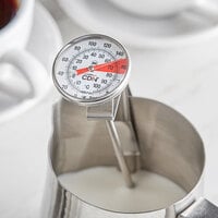 CDN IRB220-F-6.5 ProAccurate Insta-Read 6 1/2 inch Hot Beverage and Frothing Thermometer - 0 to 220 Degrees Fahrenheit