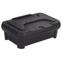 Carlisle XT140003 Cateraide™ Slide 'N Seal™ Black Top Loading 4 inch Deep Insulated Food Pan Carrier with Sliding Lid