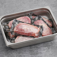 Hatfield Premium Reserve 8 oz. All-Natural Ribeye Pork Steak - 16/Case