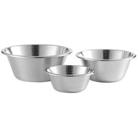 Linden Sweden Jonas 3-Piece Heavy-Duty Stainless Steel Mixing / Whipping Bowl Set - 3/Set