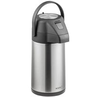 Acopa 2.2 Liter Stainless Steel Lined Airpot with Push Button