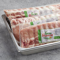 Farm Promise 2.5 lb. NAE All-Natural Baby Back Ribs - 6/Case