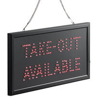 Choice 19 inch x 10 inch LED Rectangular Take-Out Available Sign with Two Display Modes