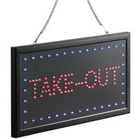 Choice 19 inch x 10 inch LED Rectangular Take-Out Sign with Two Display Modes