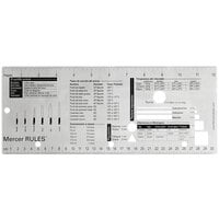 Mercer Culinary M33241S Mercer Rules™ Spanish Reference Tool - 12 1/4" x 5"