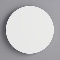 White Circular Melamine-Coated Wood Cake Board with Feet