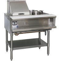 Eagle Group SPDHT2 Portable Hot Food Table Two Pan - All Stainless Steel - Open Well, 120V
