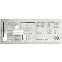 Mercer Culinary M33241 Mercer Rules™ Reference Tool - 12 1/4" x 5"