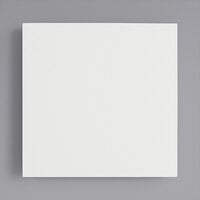 White Square Melamine-Coated Wood Cake Board with Feet