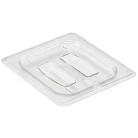 Cambro 60CWCH135 Camwear 1/6 Size Clear Polycarbonate Handled Lid