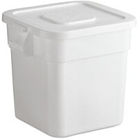 Baker's Lane 32 Gallon / 510 Cup White Flat Top Ingredient Storage Bin with Lid