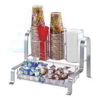 Cal-Mil 1594-74 Soho Silver Condiment Organizer - 15 3/4" x 11 3/4" x 12"