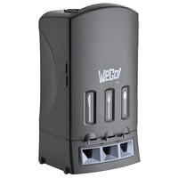 WeGo 56102200 Black Triple Utensil Cutlery Dispenser